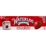 Waterloo Strawberry Sparkling Water 12 Count - 12 Ounce