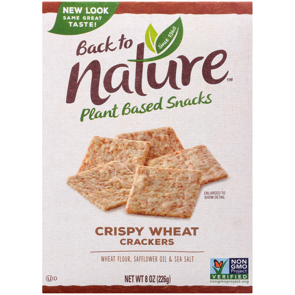 Back to Nature Crispy Wheat Crackers - 8 Ounce