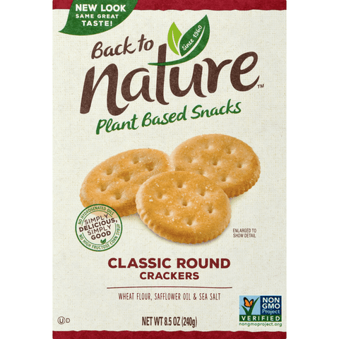 Back to Nature Classic Rounds Crackers - 8.5 Ounce
