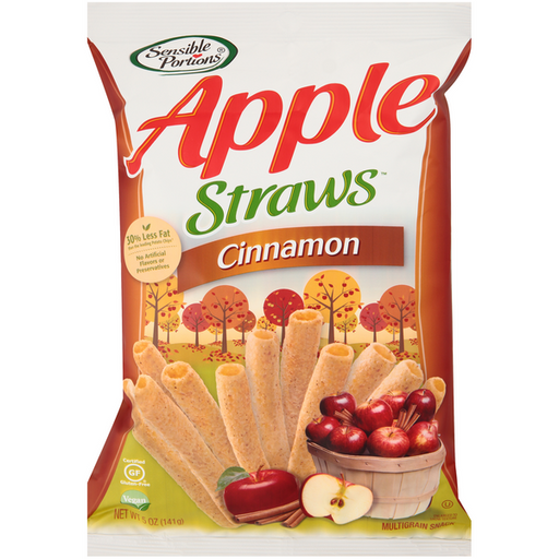 Sensible Portions Cinnamon Apple Straws - 5 Ounce