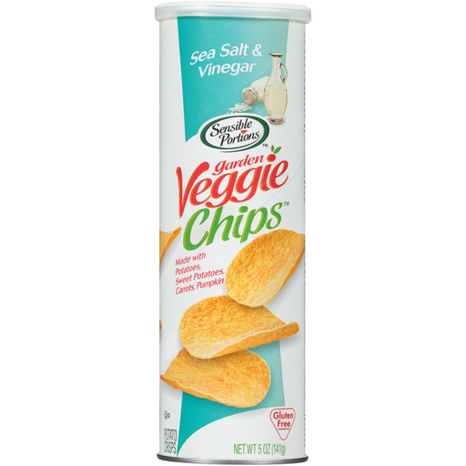 Sensible Portions Garden Veggie Chips, Sea Salt & Vinegar - 5 Ounce
