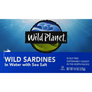 Wild Planet Wild Sardines In Water With Sea Salt - 4.4 Ounce