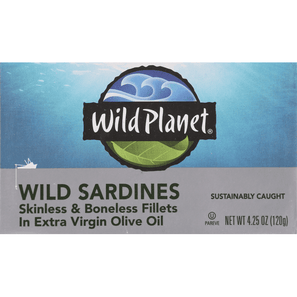 Wild Planet Wild Sardines In Extra Virgin Olive Oil - 4.25 Ounce