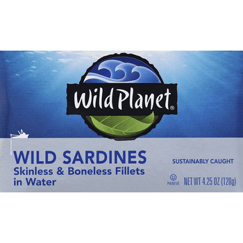 Wild Planet Wild Sardine Fillets In Water - 4.25 Ounce