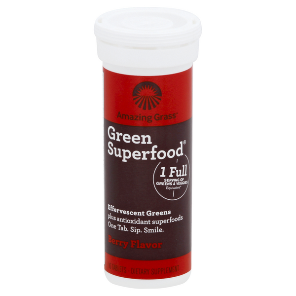 Amazing Grass Berry Flavor Effervescent Greens - 10 Count