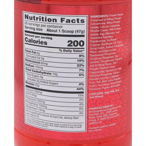 BSN Syntha 6 Strawberry Milkshake Protein Powder - 2.9 Pound