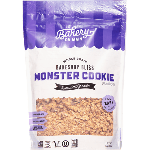 Bakery On Main Whole Grain Decadent Granola, Monster Cookie Flavor - 11 Ounce