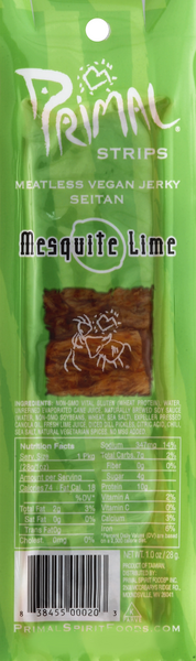 Primal Strips Mesquite Lime Vegan Jerky - 1 Ounce