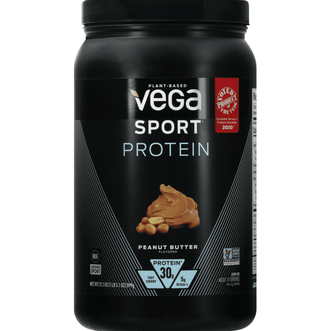 Vega Sport Protein Powder, Peanut Butter, Plant Based - 21.1 Ounce