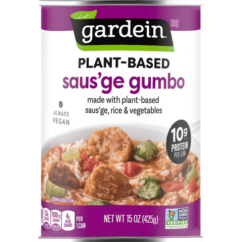 Gardein Soup, Saus'Ge Gumbo, Plant-Based - 15 Ounce