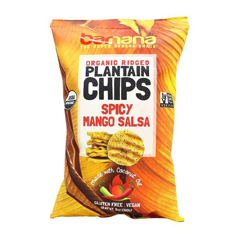 Barnana Plantain Chips, Organic, Spicy Mango Salsa, Kettle Cooked - 5 Ounce