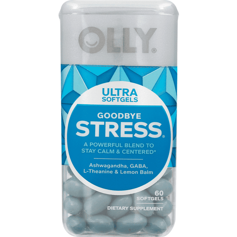 Olly Goodbye Stress, Ultra Softgels - 60 Count