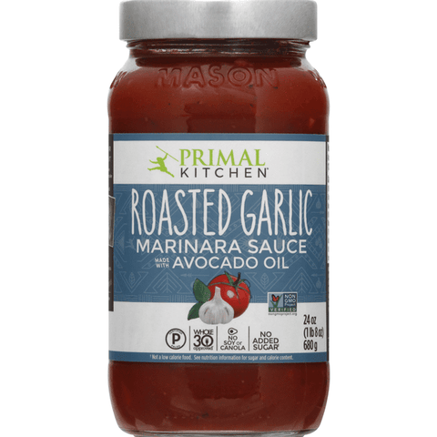 Primal Kitchen Roasted Garlic Marinara Sauce, with Avocado Oil - 24 Ounce