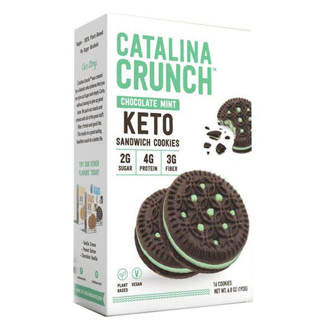 Catalina Crunch Chocolate Mint Keto Sandwich Cookies - 6.8 Ounce