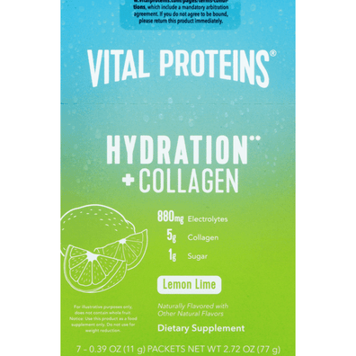 Vital Proteins Hydration + Collagen, Lemon Lime