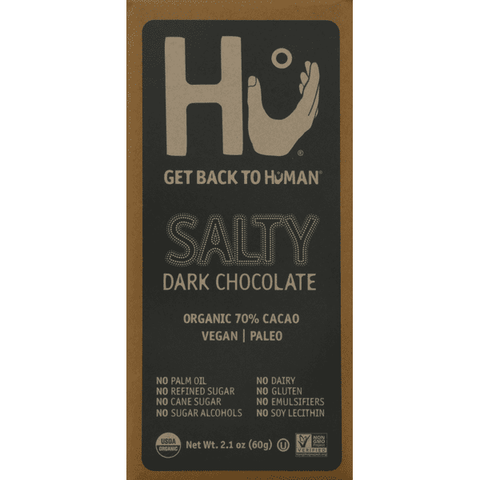 Hu Salty Dark Chocolate Bar - 2.1 Ounce