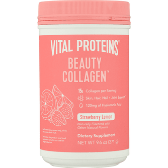 Vital Proteins Beauty Collagen Strawberry Lemon Powder - 9.6 Ounce