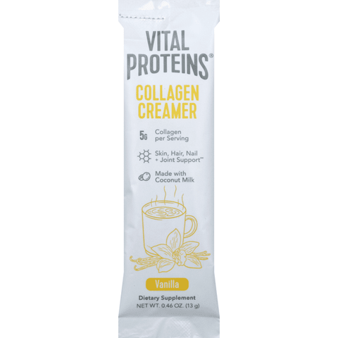Vital Proteins Collagen Creamer, Vanilla - 0.46 Ounce