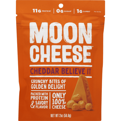 Moon Cheese, Cheddar Believe It - 2 Ounce