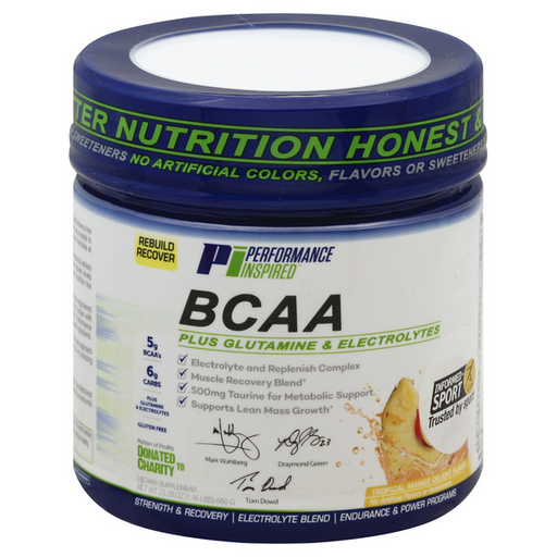 Performance Inspired BCAA Plus Glutamine & Electrolytes Tropical Mango Delight - 23.28 Ounce