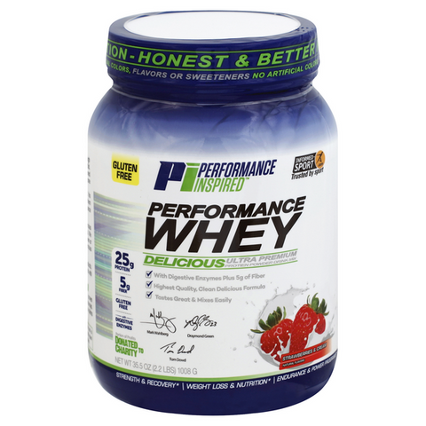 Performance Inspired Performance Whey Strawberry - 35.5 Ounce