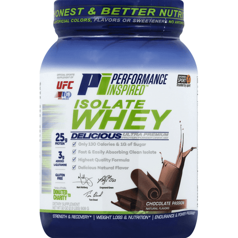 Performance Inspired Chocolate Passion Isolate Whey - 32 Ounce