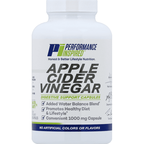 Performance Inspired Apple Cider Vinegar Capsules - 180 Count
