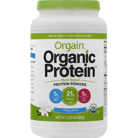 Orgain Protein Powder, Vanilla Bean Flavored - 32.4 Ounce