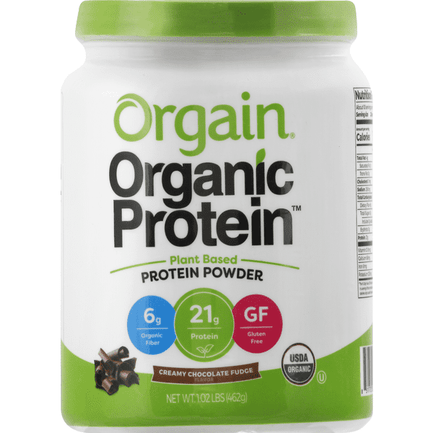Orgain Protein Powder, Creamy Chocolate Fudge Flavor - 16.3 Ounce