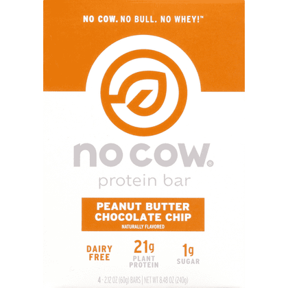 No Cow Protein Bar, Peanut Butter Chocolate Chip - 8.48 Ounce