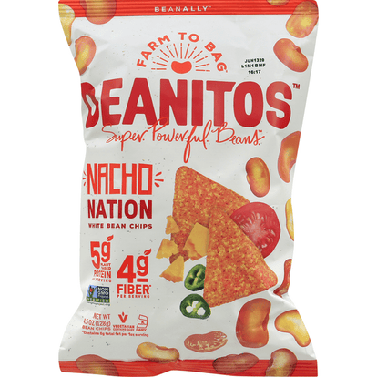 Beanitos Nacho Cheese White Bean Chips - 4.5 Ounce