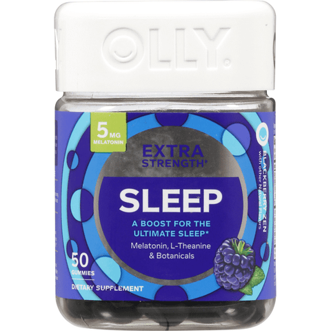 Olly Extra Strength Sleep Gummies, Blackberry - 50 Count