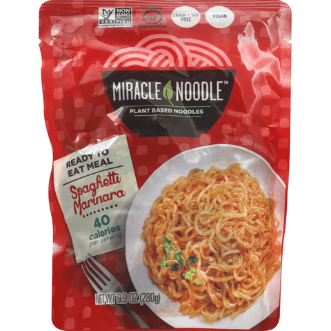 Miracle Noodle Kitchen Ready To Eat Spaghetti Marinara - 10 Ounce