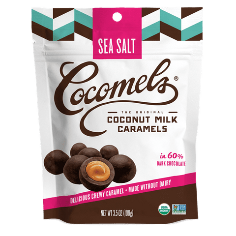 Cocomels Sea Salt Chocolate Covered Coconut Milk Caramel Bites - 3.5 Ounce