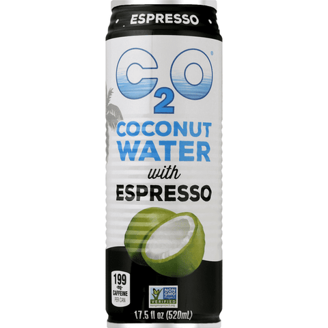 C2O Coconut Water, With Espresso - 17.5 Ounce