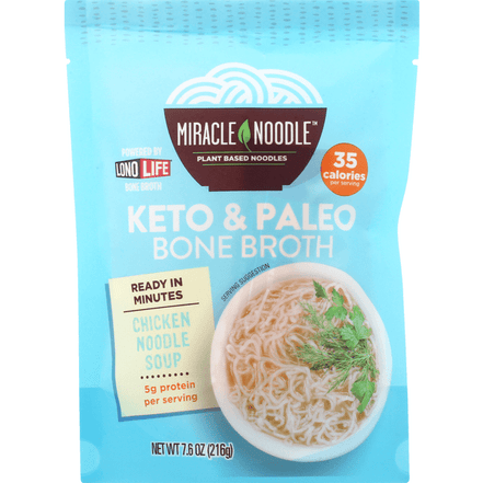 Miracle Noodle Bone Broth Chicken Noodle Soup - 7.6 Ounce