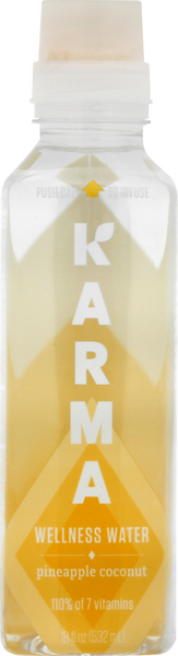 Karma Wellness Water Vitality Pineapple Coconut - 18 Ounce