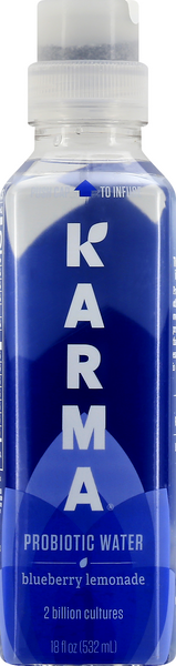 Karma Probiotic Water, Blueberry Lemonade - 18 Ounce