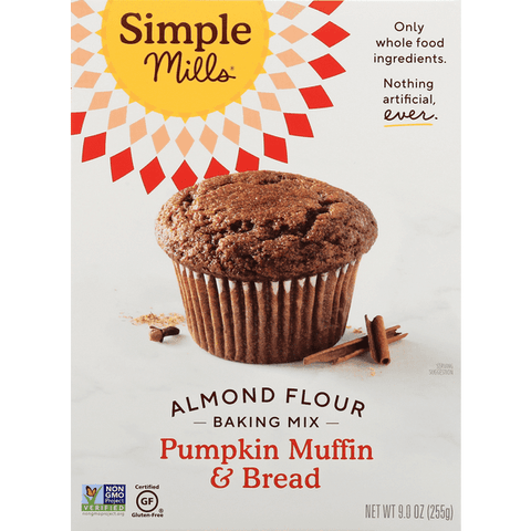 Simple Mills Gluten Free Pumpkin Muffin & Bread Mix - 9 Ounce