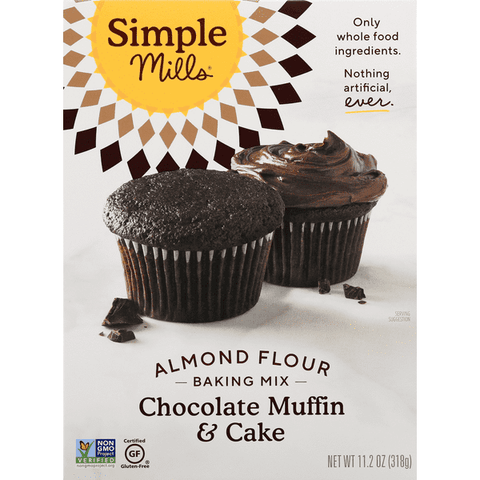 Simple Mills Gluten Free Almond Flour Mix Chocolate Muffin & Cupcake - 9.4 Ounce