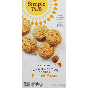Simple Mills Crunchy Toasted Pecan Cookies - 5.5 Ounce