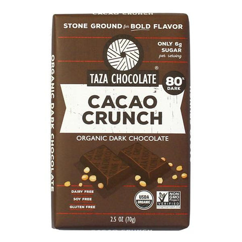 Taza Chocolate Cacao Crunch Dark Chocolate Amaze Bar

 - 2.5 Ounce