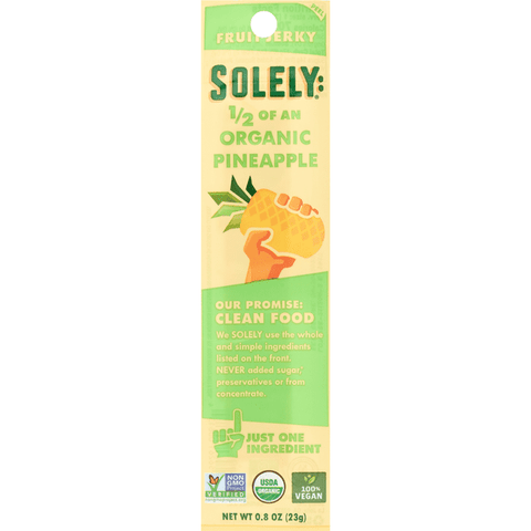 Solely Organic Pineapple Fruit Jerky - 0.8 Ounce