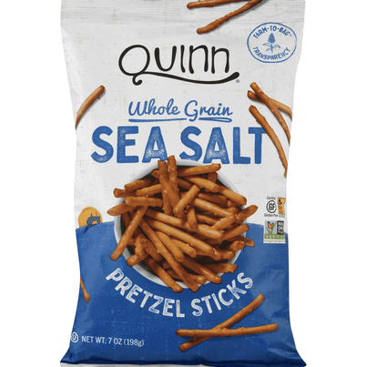 Quinn Pretzel Sticks, Whole Grain, Sea Salt - 7 Ounce