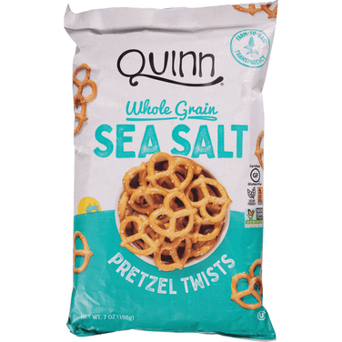 Quinn Pretzel Twists, Whole Grain, Sea Salt - 7 Ounce