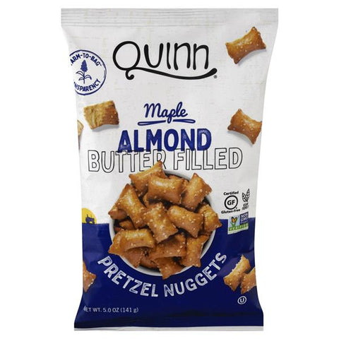 Quinn Pretzel Nuggets, Maple Almond Butter Filled - 5 Ounce