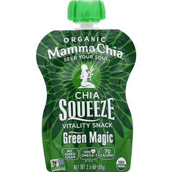 Mamma Chia Vitality Snack, Organic, Green Magic - 3.5 Ounce