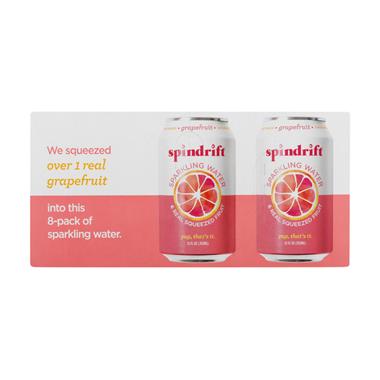 Spindrift Grapefruit Sparkling Water 8 Count - 12 Ounce