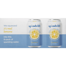 Spindrift Lemon Sparkling Water 8 Count - 12 Ounce