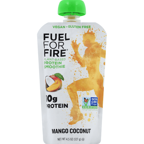 Fuel For Fire Protein Smoothie, Plant-Based, Mango Coconut - 4.5 Ounce